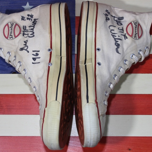 SPALDING 1961 Autographed George Wilson Vintage 14 - Picture 2 of 8